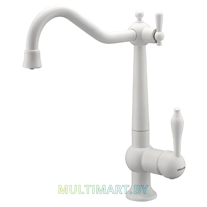 Смеситель Paulmark Retro Re213226-431 (белый матовый)